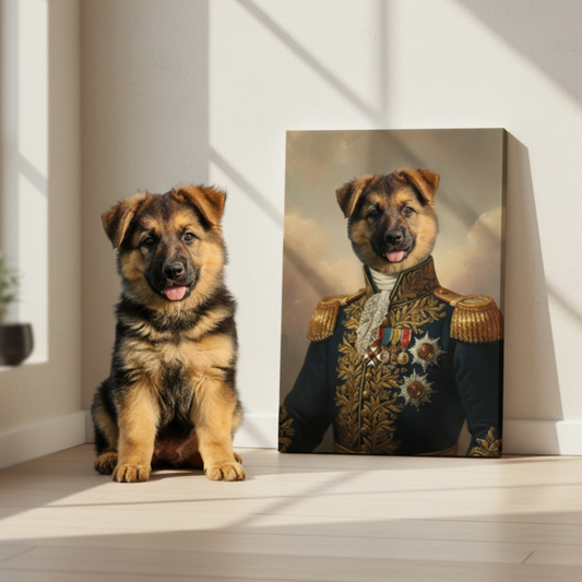 Renaissance Custom Pet Portrait - The General